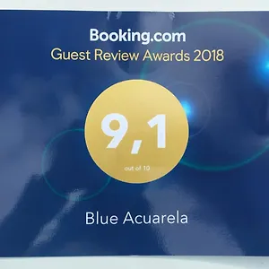 Blue Acuarela Cabrera